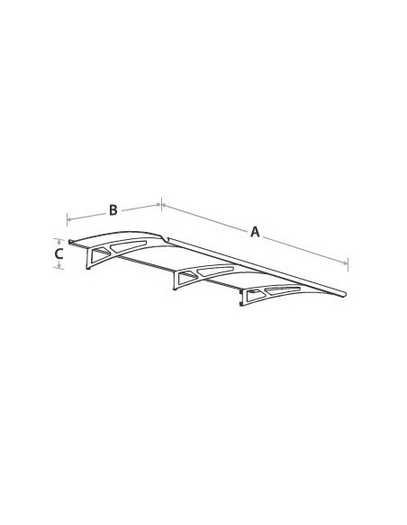 Steel Flat Door Canopy Exclusive-Line