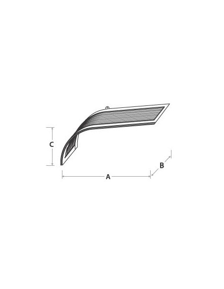 Arch Door Canopy 160 x 75 x 75, Cellular Polycarbonate