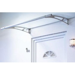 Flat Door Canopy EASY-TOP 140 x 90 cm, Stainless Steel