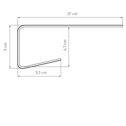 Standard PVC renovation window sill, Marble 2