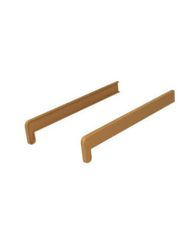 Double-sided caps for PVC chamber internal window sills