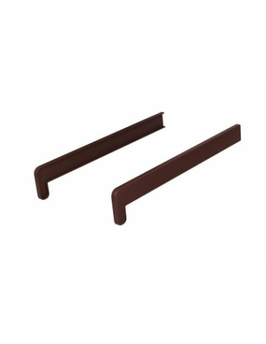 Double-sided caps for PVC chamber internal window sills