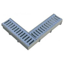 90° corner connector to the linear drainage system  Wolfa 100/8,5S