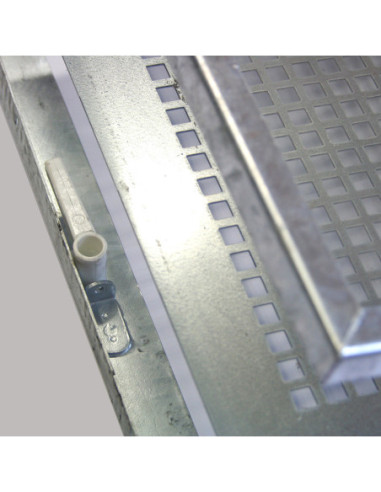 Double-casement galvanized basement window SD2