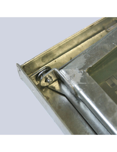 Double-casement galvanized basement window SD2