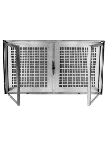 Double-casement galvanized basement window SD2