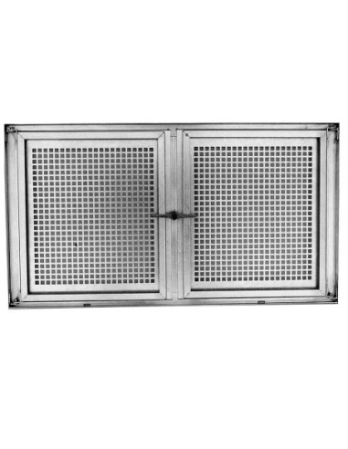 Double-casement galvanized basement window SD2