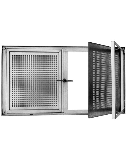 Double-casement galvanized basement window SD2