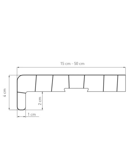 PVC chamber window sill, White