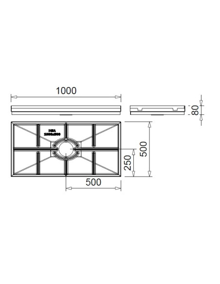 Industrial door mat MEAGARD 100 x 50 x 8