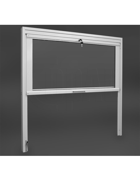 copy of Vertically sliding infeed/cashier window with actuator