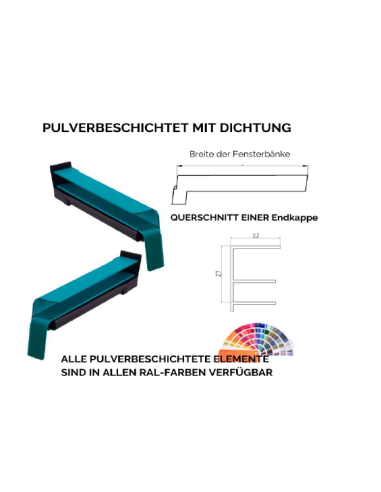 copy of Aluminium caps for Standard external window sills