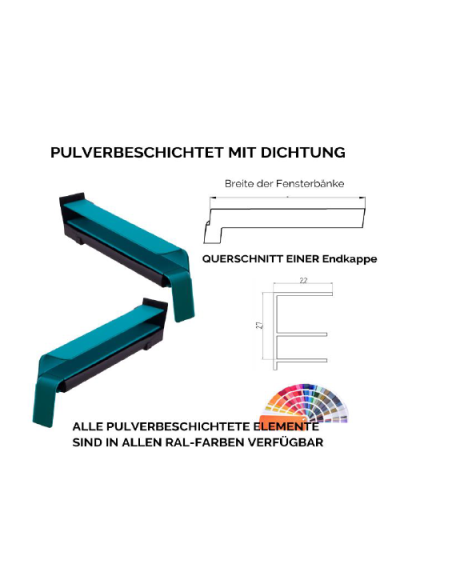 copy of Aluminium caps for Standard external window sills