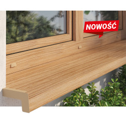 Veneered steel window sill Standard, Natural Oak 2