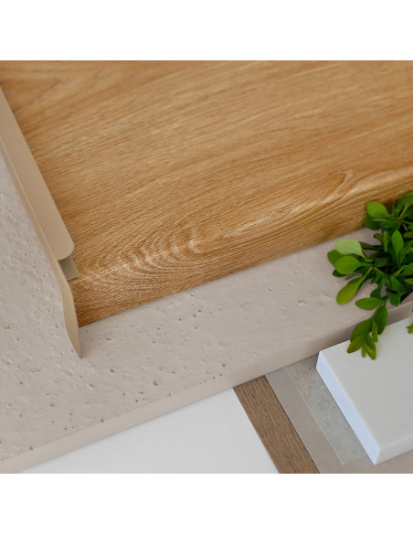 Veneered steel window sill Standard, Natural Oak