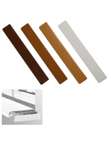 Double-sided caps for Standard PVC renovation internal window sills