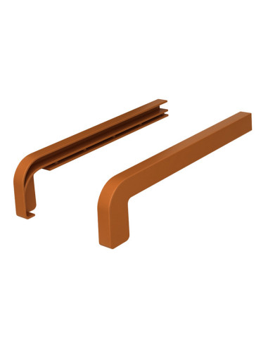 PVC double-sided caps for Standard external window sills