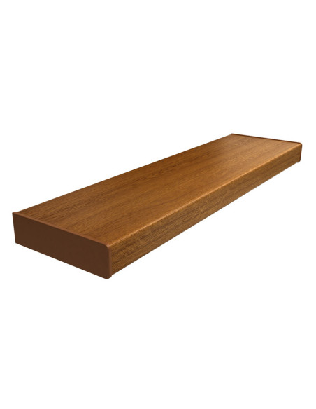 Standard PVC renovation window sill, Golden Oak