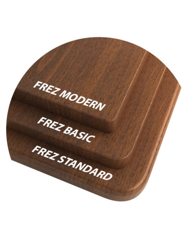 Laminated MDF window sill, Lanzado Walnut series M