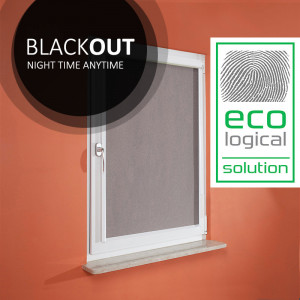 Black-out roller blinds